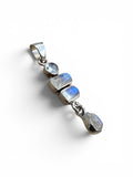 Rainbow Moonstone Solid 925 Sterling Silver Pendant
