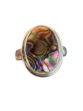Abalone Solid 925 Sterling Silver Ring 6.5