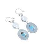 Mercury Mystic Topaz Solid 925 Sterling Silver Earrings
