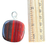 Red Rainbow Jasper Solid 925 Sterling Silver Pendant