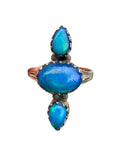 Paraiba Opal Solid 925 Sterling Silver Ring 7