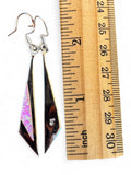 Pink Lab Opal Solid 925 Sterling Silver earrings