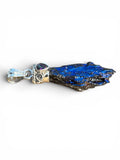 Titanium Aura Kyanite & Fire Topaz Solid 925 Sterling Silver Pendant
