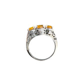 Citrine Solid 925 Sterling Silver Ring 9