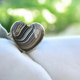 Fordite Solid 925 Sterling Silver Ring 9
