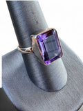 Amethyst Solid 925 Sterling Silver Ring 9