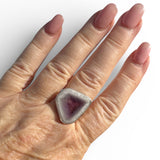 RARE Trapiche Amethyst Solid 925 Sterling Silver Ring 9.5