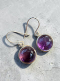 Amethyst Solid 925 Sterling Silver Earrings