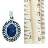 Blue Lapis Solid 925 Sterling Silver Pendant