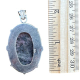 Rhodonite Solid 925 Sterling Silver Pendant