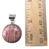 Rhodochrosite Solid 925 Sterling Silver Pendant
