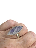 Purple Moonstone Solid 925 Sterling Silver Ring 7.5