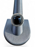 Black Onyx Solid 925 Sterling Silver Ring 9.5