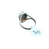 Kingman Pink Dahlia Turquoise Solid 925 Sterling Silver Ring 8