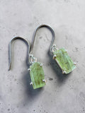 Rough Green Kyanite Solid 925 Sterling Silver Earrings