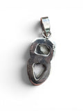 White Buffalo Solid 925 Sterling Silver Pendant