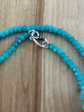 Aquamarine 4 mm 20 in Beaded Necklace