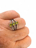 Peridot Solid 925 Sterling Silver Ring 7