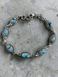 Golden Hills Turquoise Solid 925 Sterling Silver Bracelet