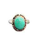 Kingman Turquoise Solid 925 Sterling Silver Ring 9.5