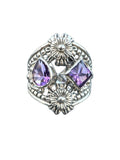 Amethyst Solid 925 Sterling Silver Ring 7.5