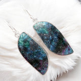 Ruby in Kyanite Solid 925 Sterling Silver Earrings