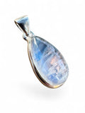 Rainbow Moonstone Solid 925 Sterling Silver Pendant