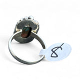 Kingman Turquoise & Spiny Oyster Solid 925 Sterling Silver Ring 8