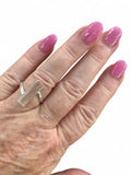 Lemurian Quartz Solid 925 Sterling Silver Ring 8