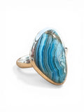 Blue Laguna Lace Agate Solid 925 Sterling Silver Ring 6