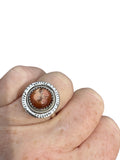 Sunstone Solid 925 Sterling Silver Ring 7
