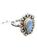Australian Opal Solid 925 Sterling Silver Ring 7.5