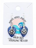 Dumortierite Blue Quartz Solid 925 Sterling Silver Earrings