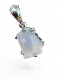 Rainbow Moonstone Solid 925 Sterling Silver Pendant