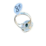 Malachite Solid 925 Sterling Silver Ring 8.5