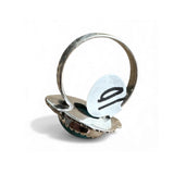 Pilot Mountain Turquoise with Pyrite Solid 925 Sterling Silver Ring 10