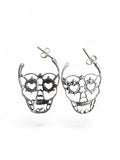 Sugar Skull Solid 925 Sterling Silver Earrings