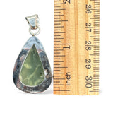 Prehnite Solid 925 Sterling Silver Pendant