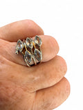 Blue Topaz Solid 925 Sterling Silver Ring 7