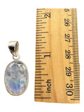 Rainbow Moonstone Solid 925 Sterling Silver Pendant