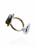 Emerald Solid 925 Sterling Silver  Ring 8