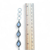 Rainbow Moonstone Solid 925 Sterling Silver Bracelet