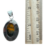 Bumblebee Jasper Solid 925 Sterling Silver Pendant