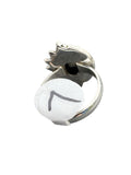 Checkerboard Solid 925 Sterling Silver Ring 7
