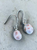 Natrolite Solid 925 Sterling Silver Earrings