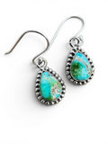 Sonoran Gold Turquoise Solid 925 Sterling Silver Earrings