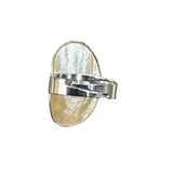Mother of Pearl Solid 925 Sterling Silver Ring adjustable