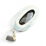 Smoky Topaz Solid 925 Sterling Silver Pendant