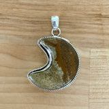 MOON Picture Jasper Solid 925 Sterling Silver Pendant