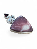 Mookaite Jasper & Garnet Solid 925 Sterling Silver Pendant